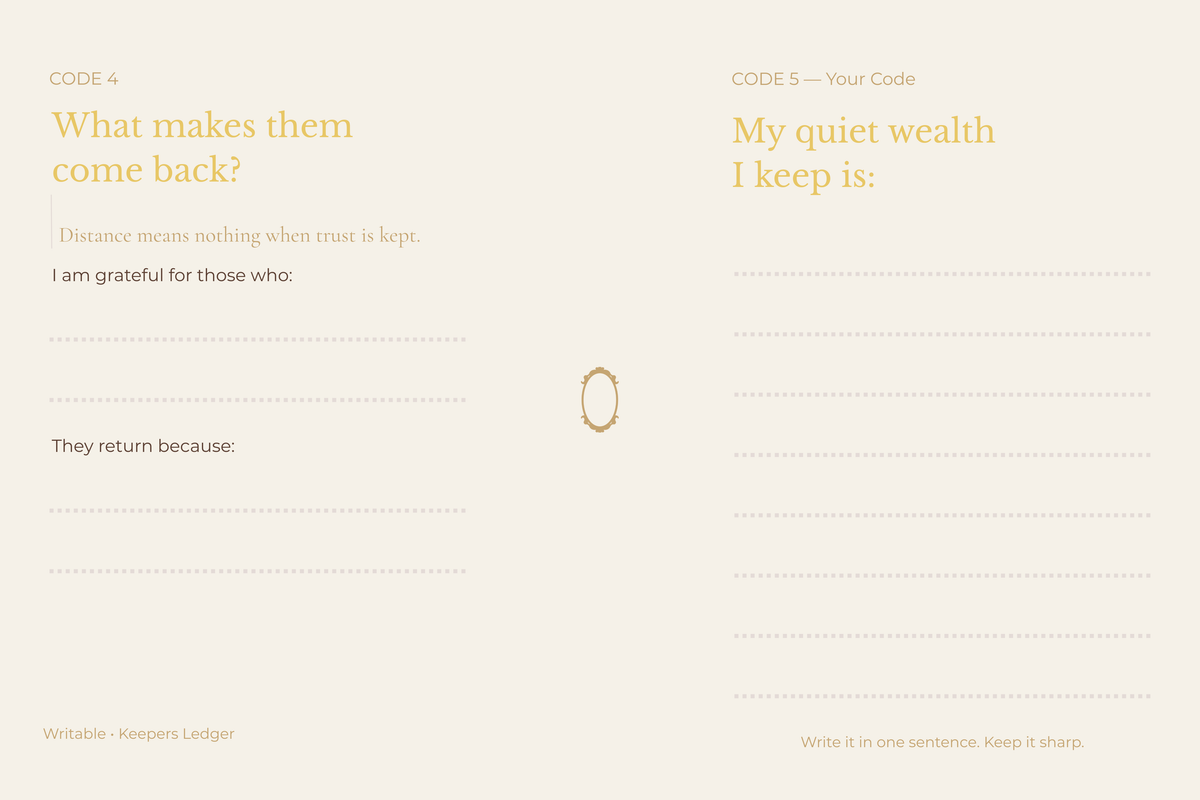 The Ledger of Us Collection - Sage Edition | Quiet Wealth We Keep